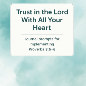 Trust in the Lord - 50 page Journal PDF Download